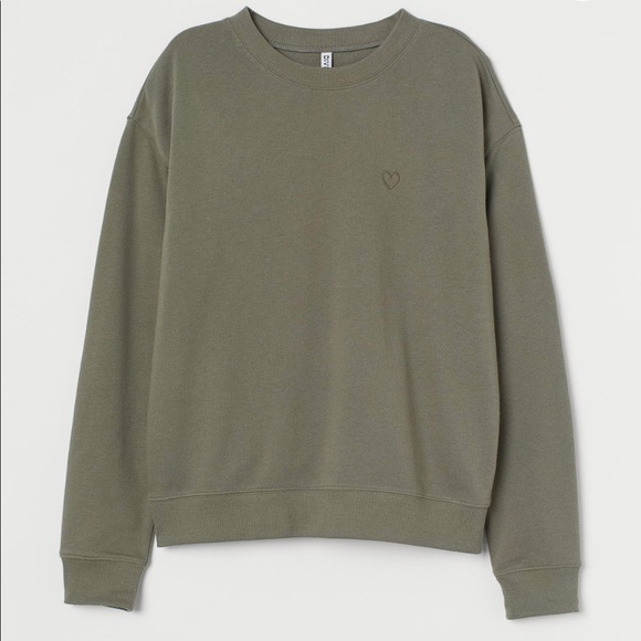 NEW KHAKI GREEN Sweatshirt - Picture 1 of 6